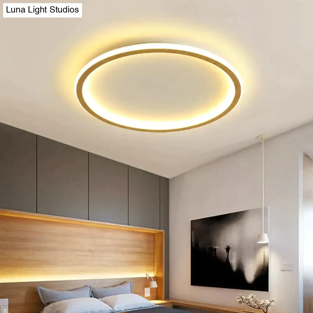 New Modern Black White Ultra-Thin Led Ceiling Light Rectangular Round Bedroom Lamp Living Room