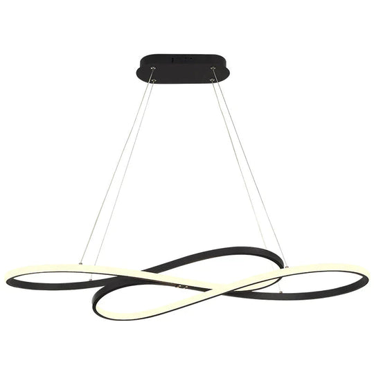 New Modern Led Pendant Lights For Dining Room Living Kitchen Hanging White Or Black Lamp Fixtures