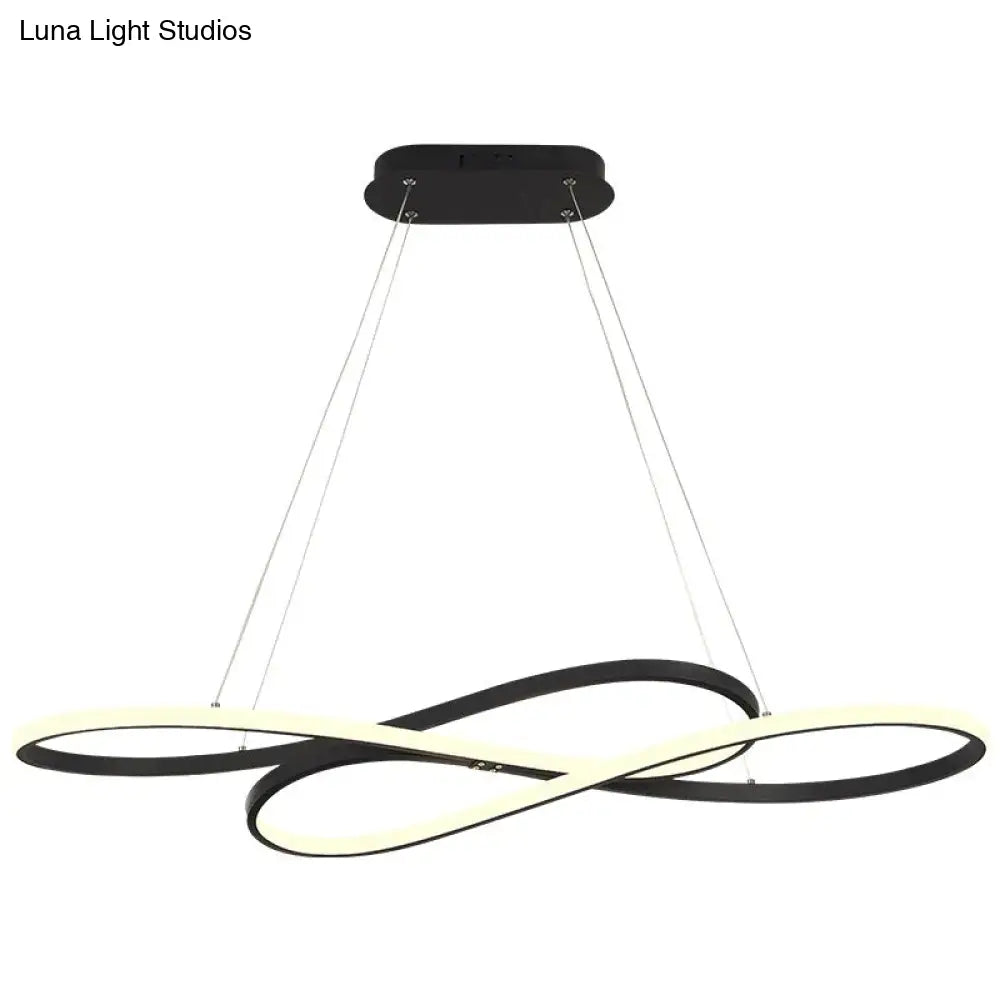 New Modern Led Pendant Lights For Dining Room Living Kitchen Hanging White Or Black Lamp Fixtures