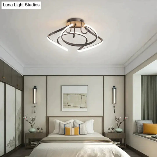 New Modern Simple Led Bedroom Ceiling Lamp