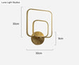 New Modern Simple Square Copper Wall Lamp Copper / Tricolor light Copper Wall Lamps