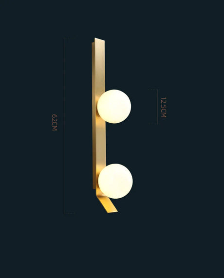 New Nordic Luxury Ball Copper Wall Lamp Lamps