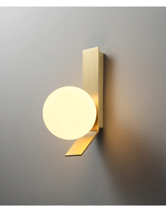 New Nordic Luxury Ball Copper Wall Lamp