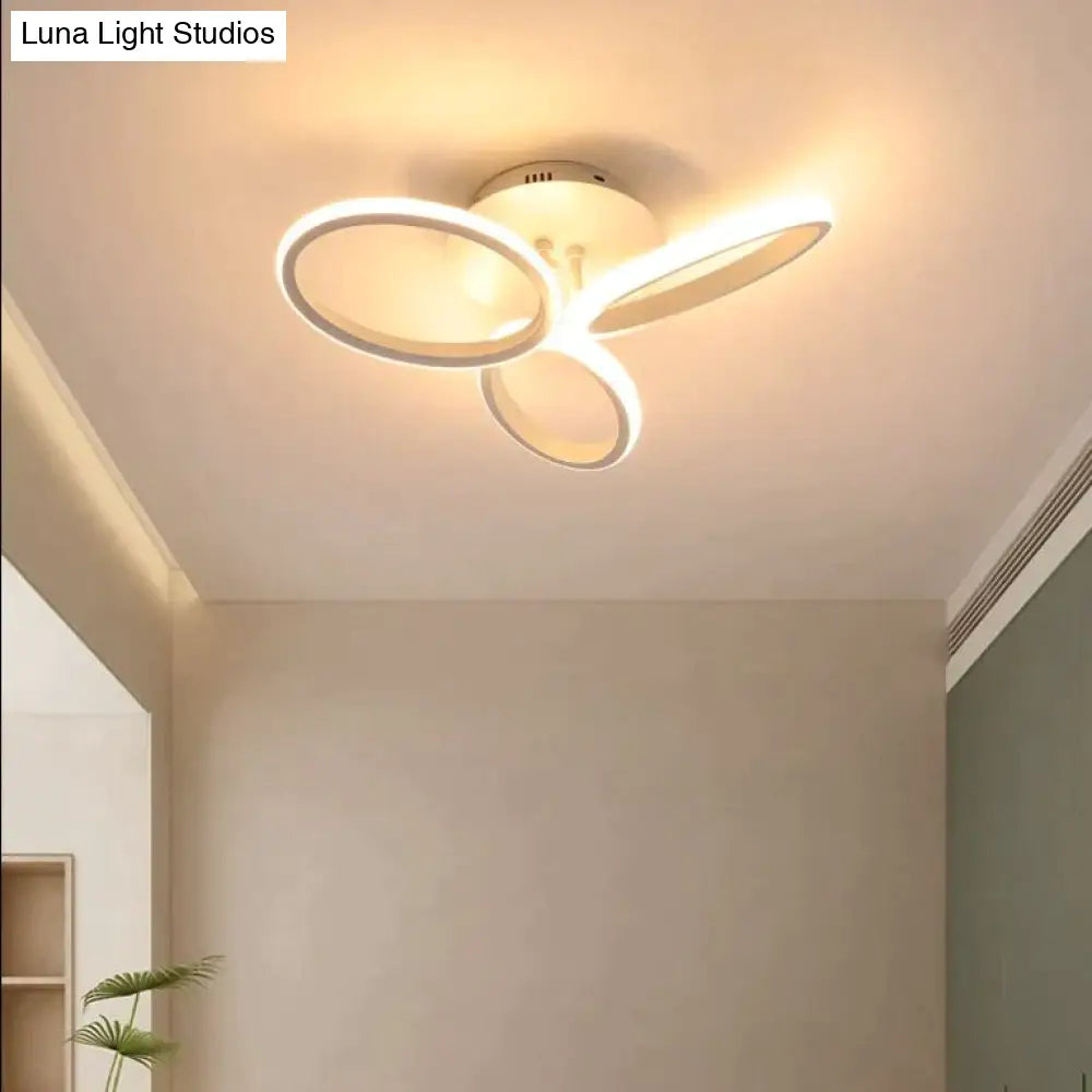 New Petal Ceiling Lamp Led Creative Flower Living Room Simple Modern Warm Light In The Bedroom