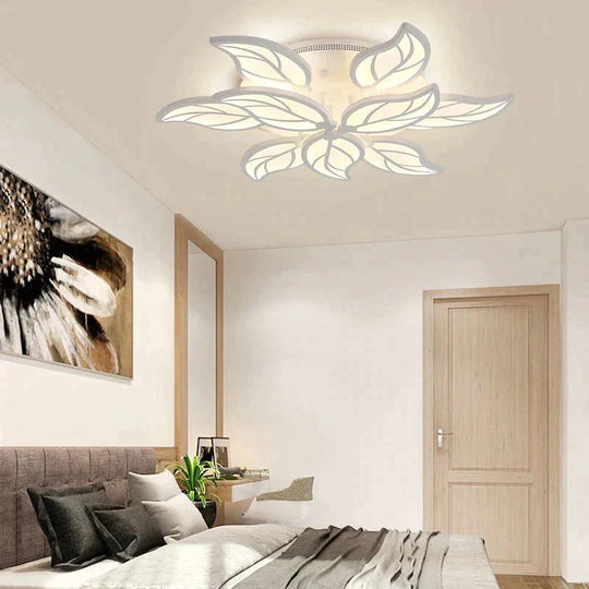 New Style Led Ceiling Light Leaf-Shape For Living Room Study Bedroom Home Decoration Lamp Fixtures