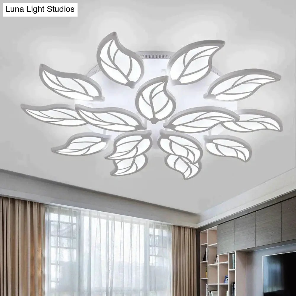 New Style Led Ceiling Light Leaf-Shape For Living Room Study Bedroom Home Decoration Lamp Fixtures