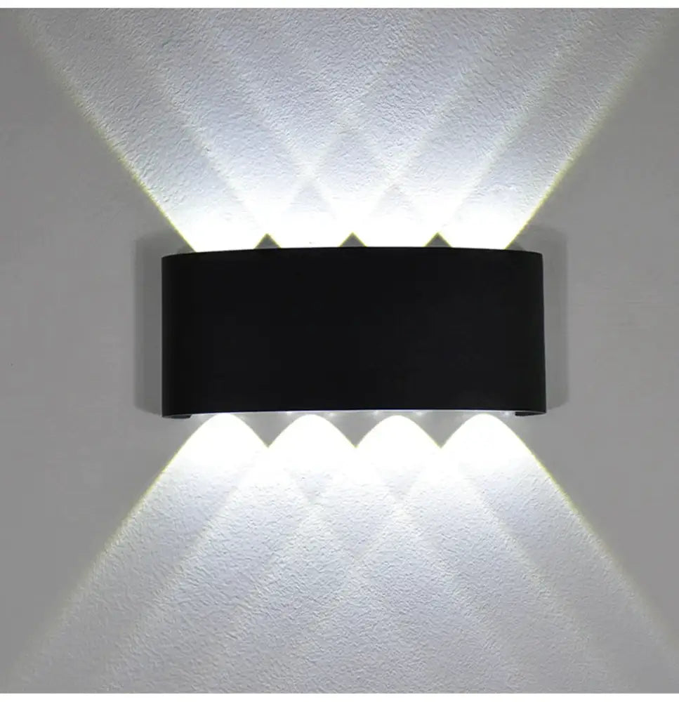 New Wall Lamp Led Aluminum Outdoor Indoor Ip65 Up Down White Black Modern For Home Stairs Bedroom