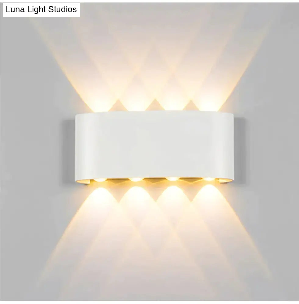 New Wall Lamp Led Aluminum Outdoor Indoor Ip65 Up Down White Black Modern For Home Stairs Bedroom