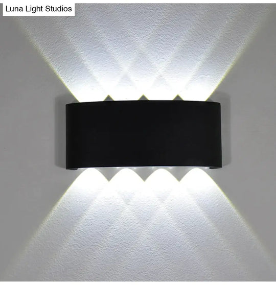 New Wall Lamp Led Aluminum Outdoor Indoor Ip65 Up Down White Black Modern For Home Stairs Bedroom