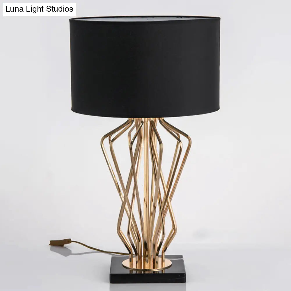 Noémie - Gold Finish Hourglass Night Light Table Lamp