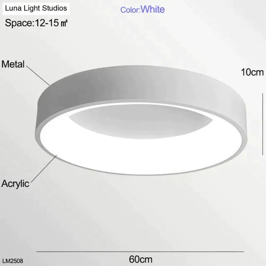 Nora - Led Ceiling Light Bedroom Modern Panel Lamp Lighting Fixture Living Room Kitchen Surface