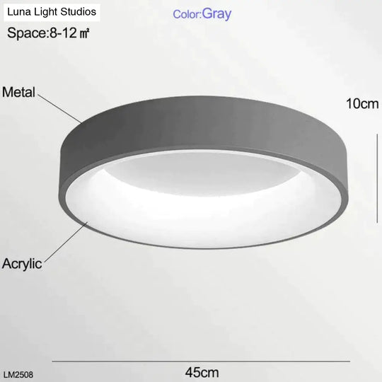 Nora - Led Ceiling Light Bedroom Modern Panel Lamp Lighting Fixture Living Room Kitchen Surface