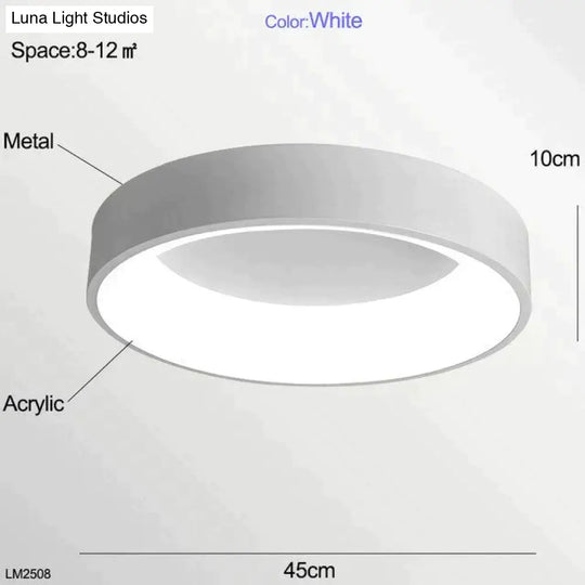 Nora - Led Ceiling Light Bedroom Modern Panel Lamp Lighting Fixture Living Room Kitchen Surface