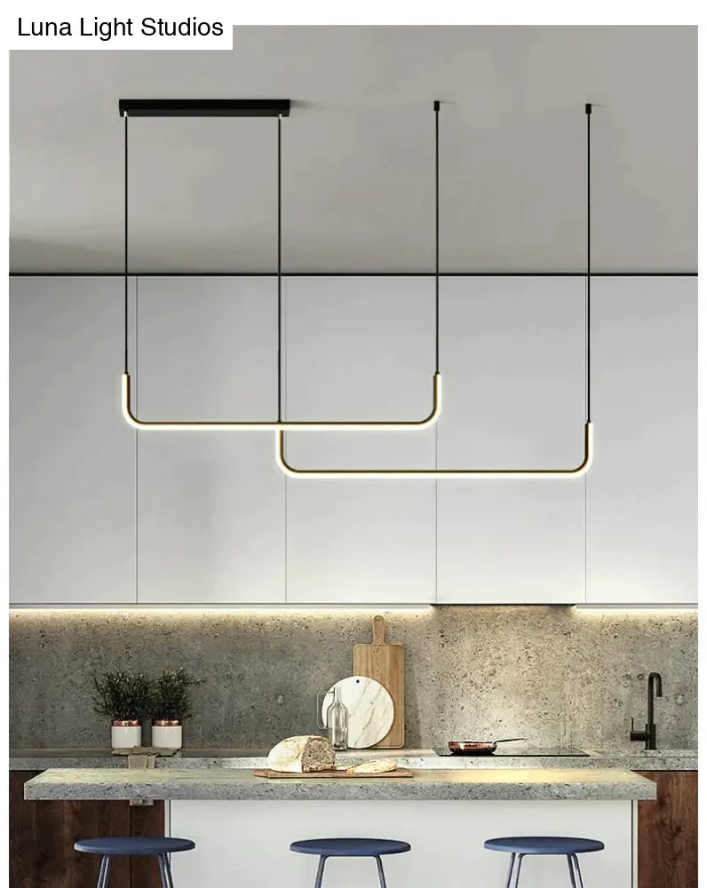 Nora - Linear Led Ceiling Chandelier