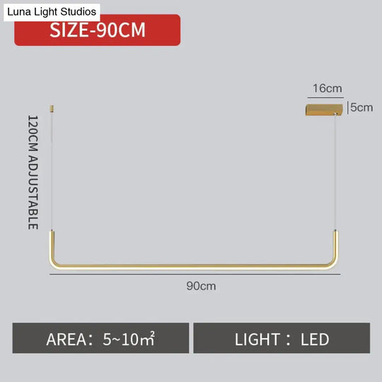 Nora - Linear Led Ceiling Chandelier