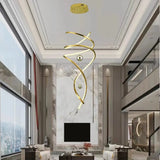 Nora Modern Staircase LED Pendant Chandelier Dimmable Remote/Touch Control Chandeliers