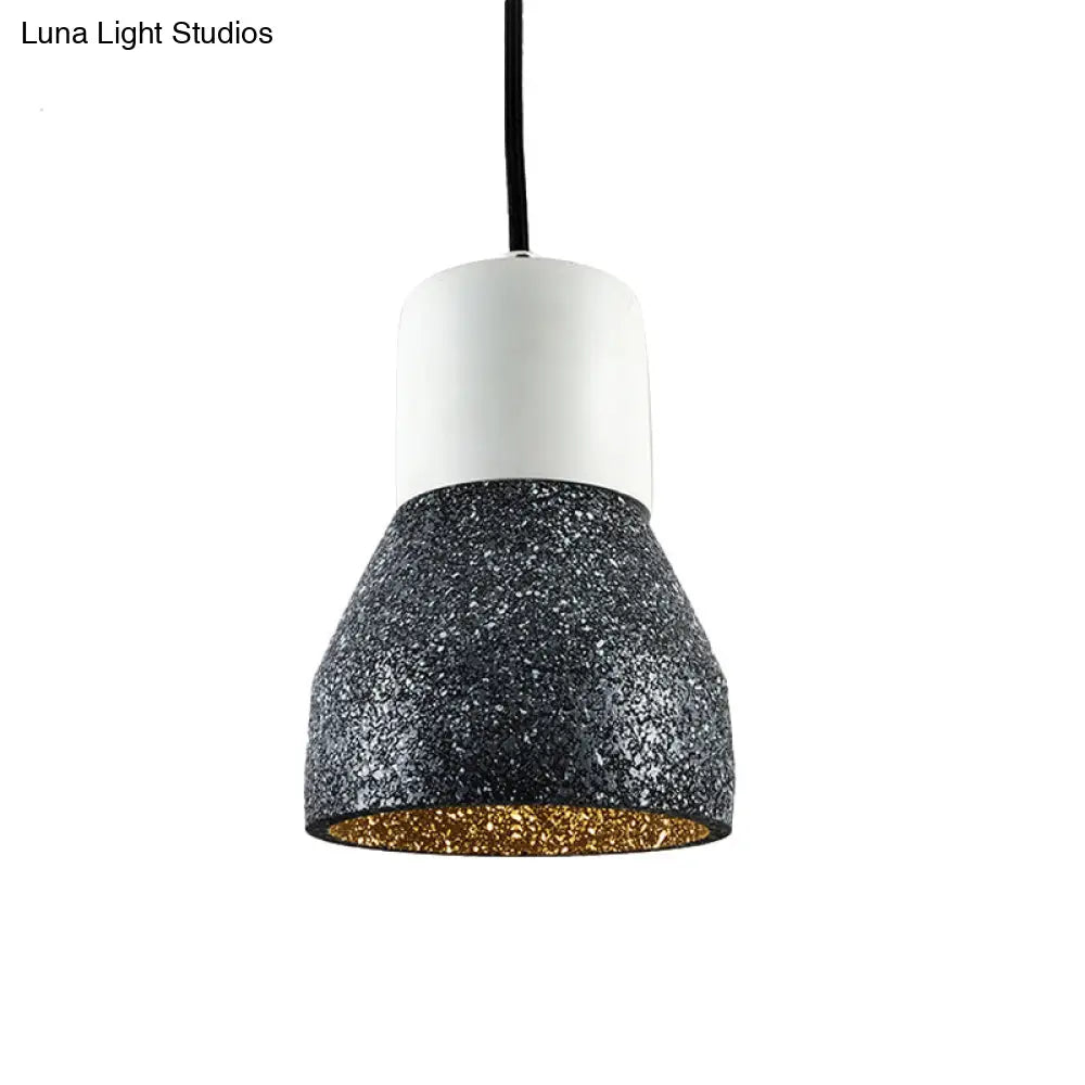 Nordic 1-Light Cement Bottle Pendant Suspension Light In Grey/Red/Green - Ideal For Restaurants