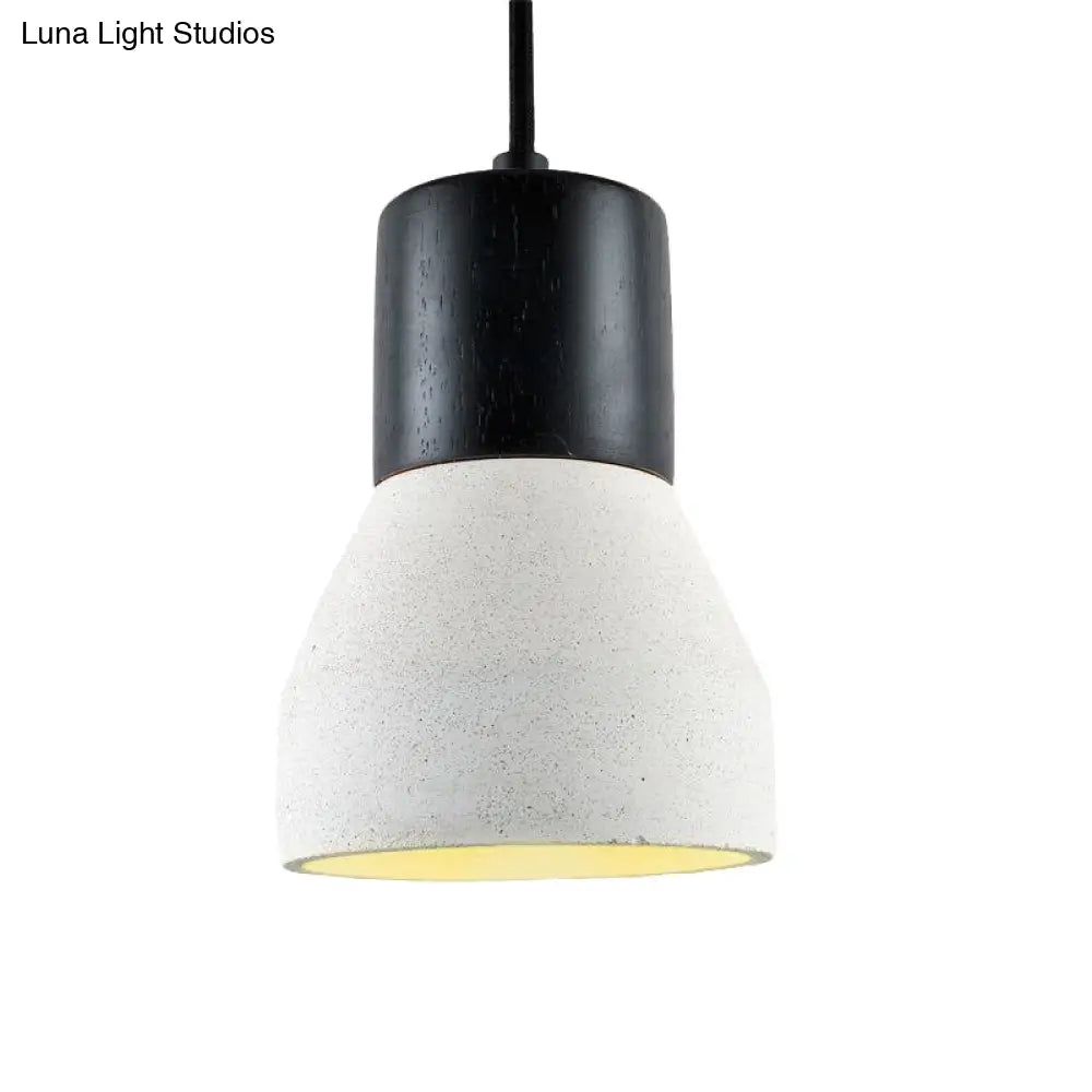 Nordic 1-Light Cement Bottle Pendant Suspension Light In Grey/Red/Green - Ideal For Restaurants