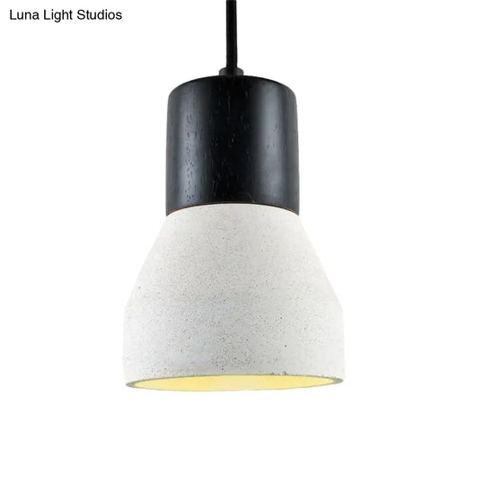 Nordic 1-Light Cement Bottle Pendant Suspension Light In Grey/Red/Green - Ideal For Restaurants