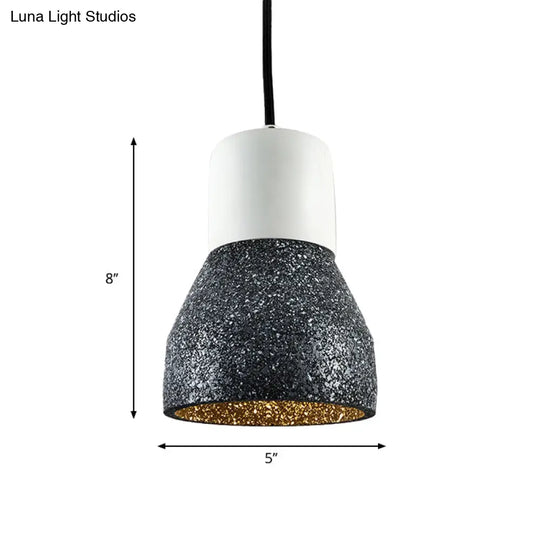 Nordic 1-Light Cement Bottle Pendant Suspension Light In Grey/Red/Green - Ideal For Restaurants