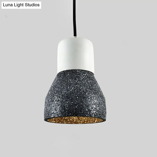 Nordic 1-Light Cement Bottle Pendant Suspension Light In Grey/Red/Green - Ideal For Restaurants