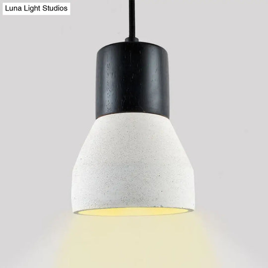 Nordic 1-Light Cement Bottle Pendant Suspension Light In Grey/Red/Green - Ideal For Restaurants