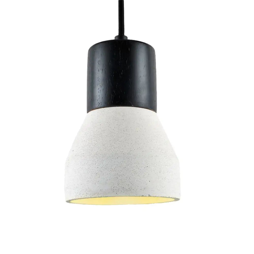 Nordic 1-Light Cement Bottle Pendant: Stylish Suspension Lighting For Restaurants- Grey/Red/Green