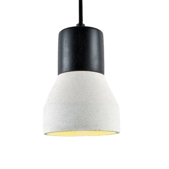 Nordic 1-Light Cement Bottle Pendant: Stylish Suspension Lighting For Restaurants- Grey/Red/Green