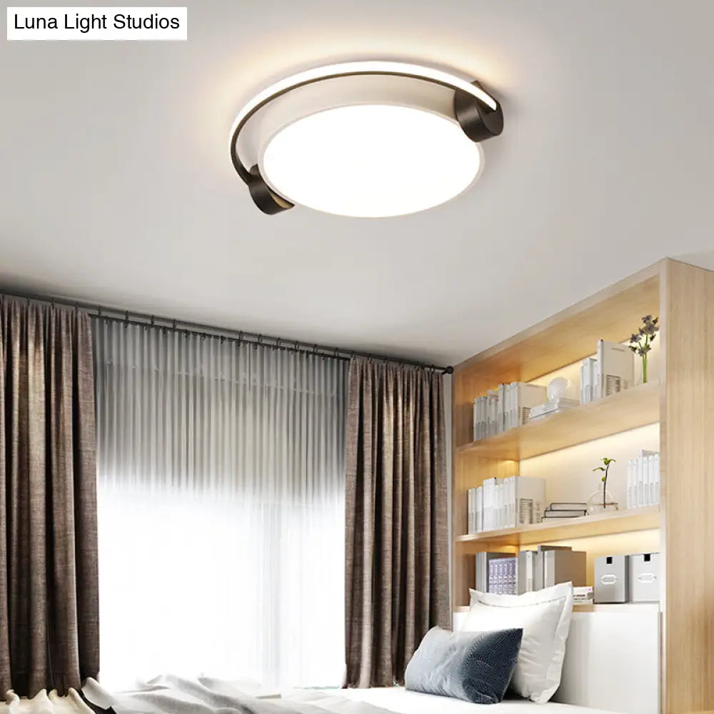 Nordic Acrylic Ceiling Lamp With Headphone Design For Dorm Room