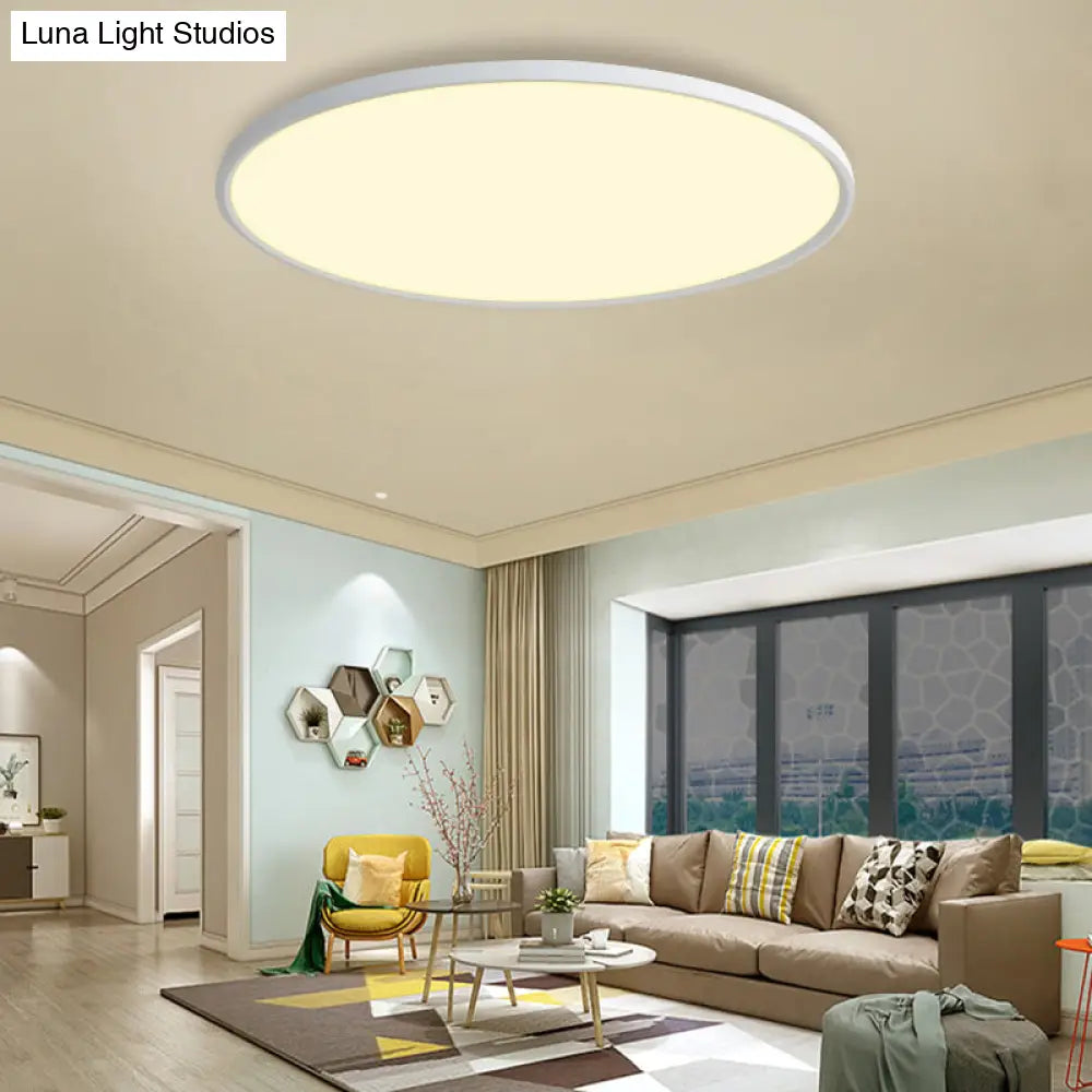 Nordic Acrylic Disk Led Flush Mount Ceiling Light For Living Room