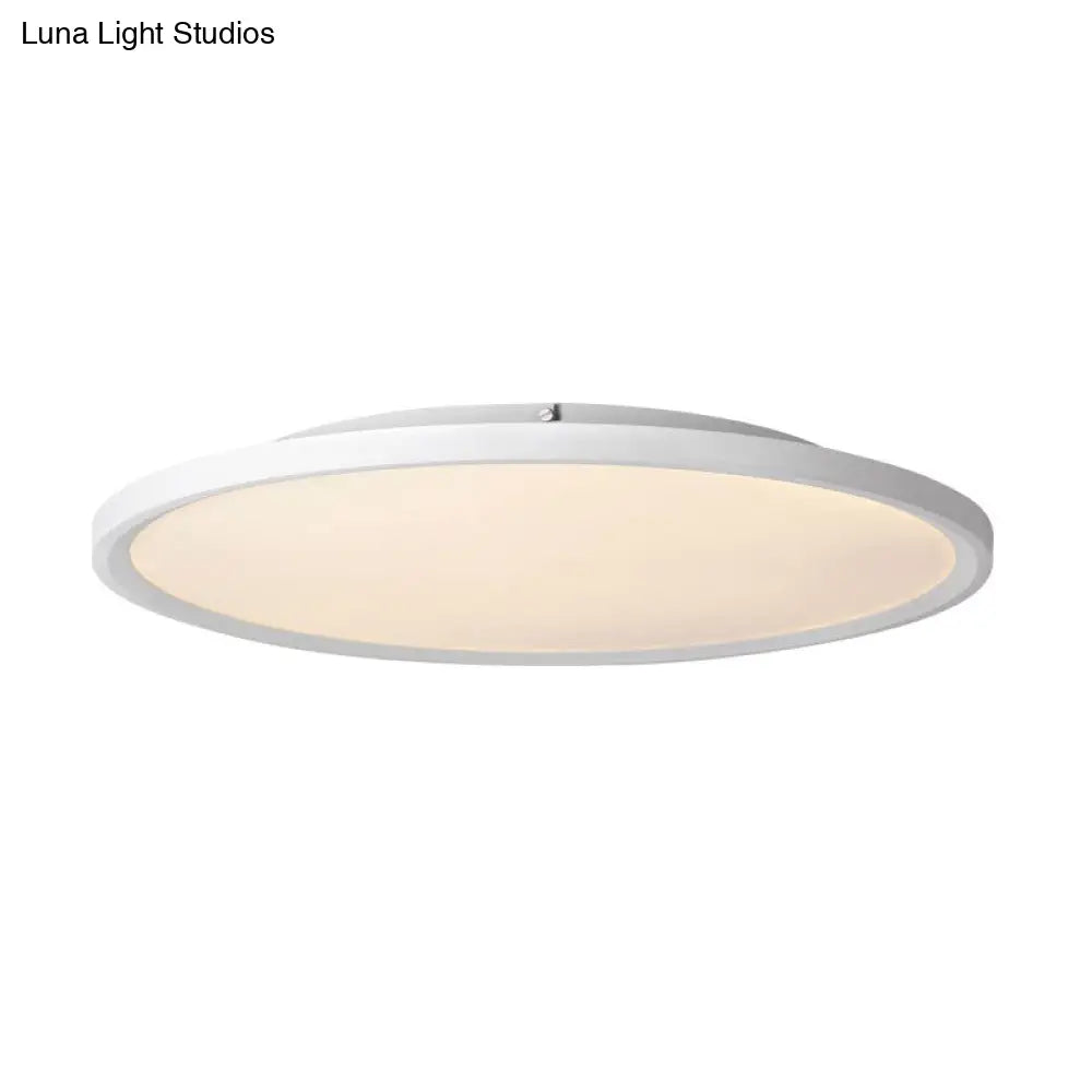 Nordic Acrylic Disk Led Flush Mount Ceiling Light For Living Room