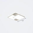 Nordic Acrylic Led Flush - Mount Ceiling Light For Bedrooms - Overlapping Style White / 16.5’ Warm