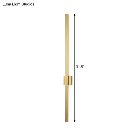 Nordic Acrylic Led Wall Light Sconce - Gold 23.5/31.5 Wide Warm/White