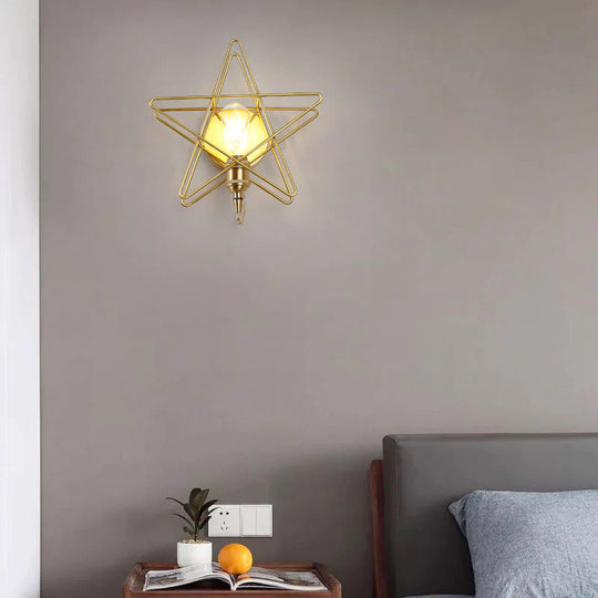 Nordic All-Copper Wall Lamp Bedroom Bedside Simple Modern Creative Aisle Corridor Living Room