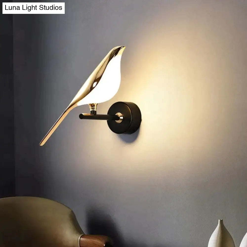 Nordic Art Deco Led Swan Wall Lamp For Bedroom Bedside Wall Living Room Hallway Indoor Lighting