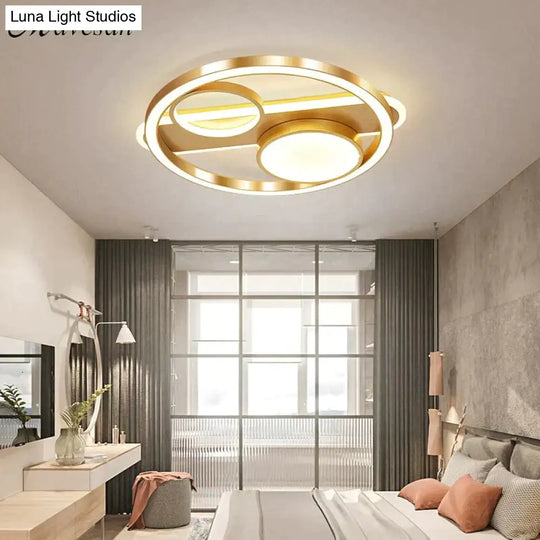 Nordic Bedroom Lamp Led Ceiling Room Lighting Simple Modern Creative Warm Romantic Light Luxury