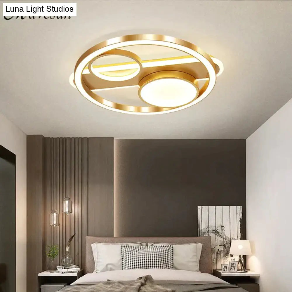 Nordic Bedroom Lamp Led Ceiling Room Lighting Simple Modern Creative Warm Romantic Light Luxury