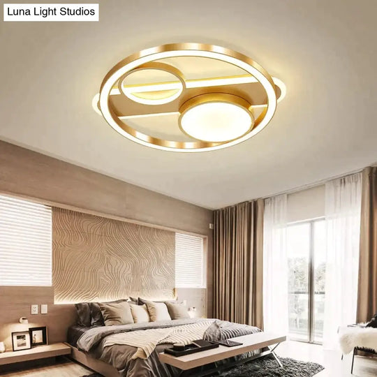 Nordic Bedroom Lamp Led Ceiling Room Lighting Simple Modern Creative Warm Romantic Light Luxury