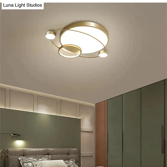 Nordic Bedroom Room Lamp Planet Ceiling