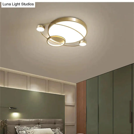 Nordic Bedroom Room Lamp Planet Ceiling
