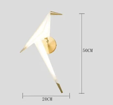 Nordic Bird Floor Lamp Creative Acrylic Thousand Paper Cranes Lamps For Living Room Bedroom Home