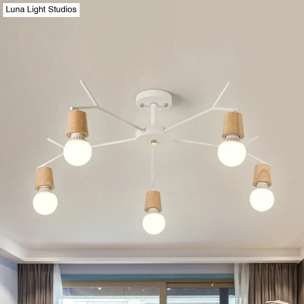 Nordic Branch Chandelier - Stylish Metal Pendant Light For Living Room