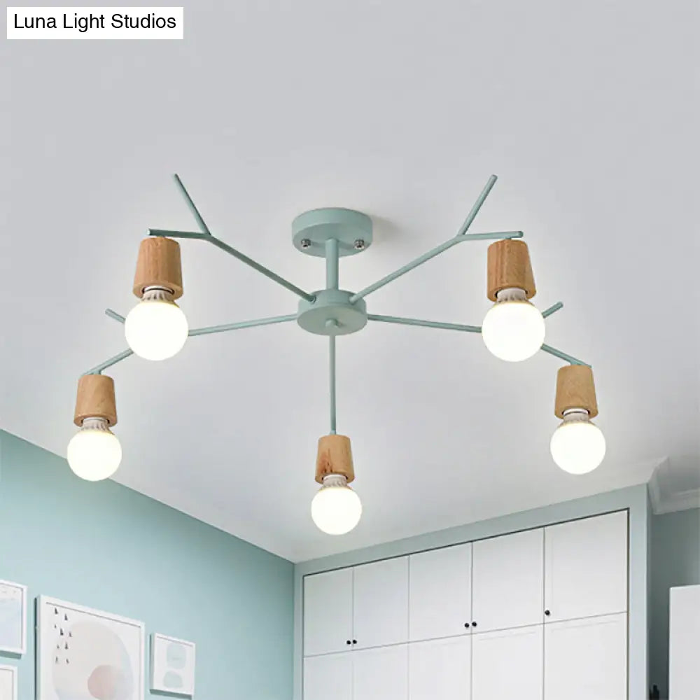 Nordic Branch Chandelier - Stylish Metal Pendant Light For Living Room