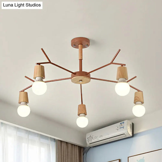 Nordic Branch Chandelier - Stylish Metal Pendant Light For Living Room