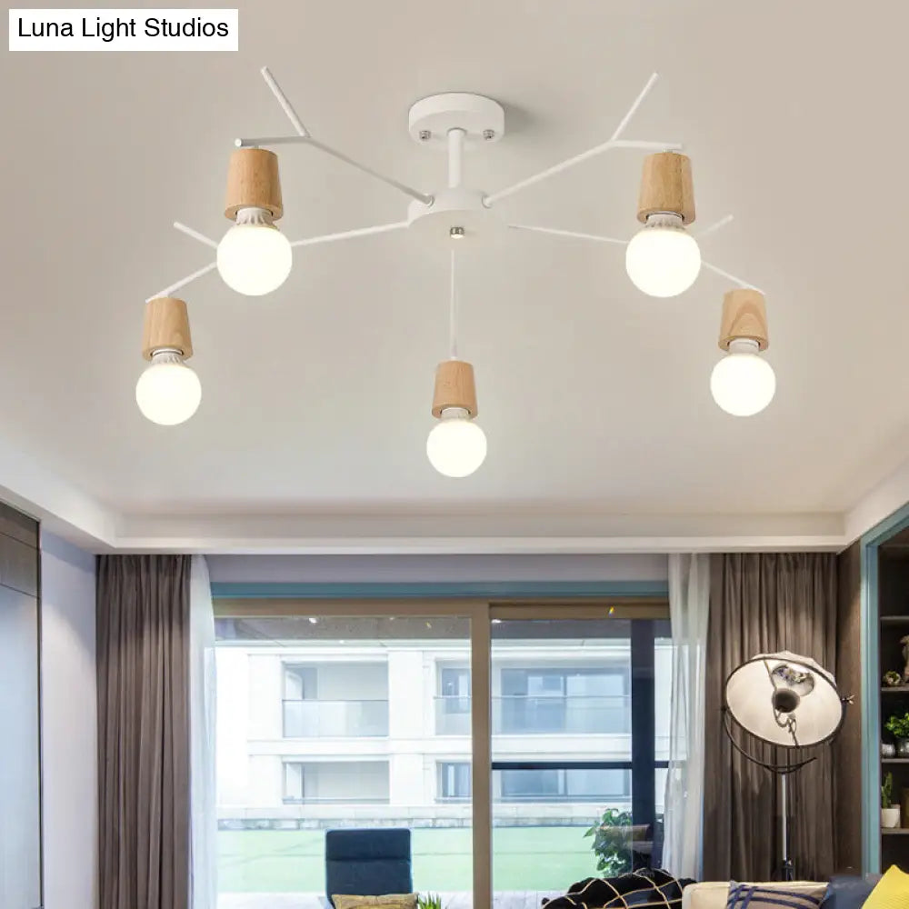 Nordic Branch Chandelier - Stylish Metal Pendant Light For Living Room