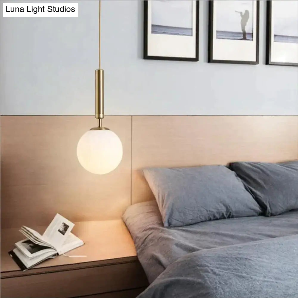 Nordic Brass Aluminum Modern Pendant Light Loft Hanging Lamps Bedside Lamp Kitchen Suspension