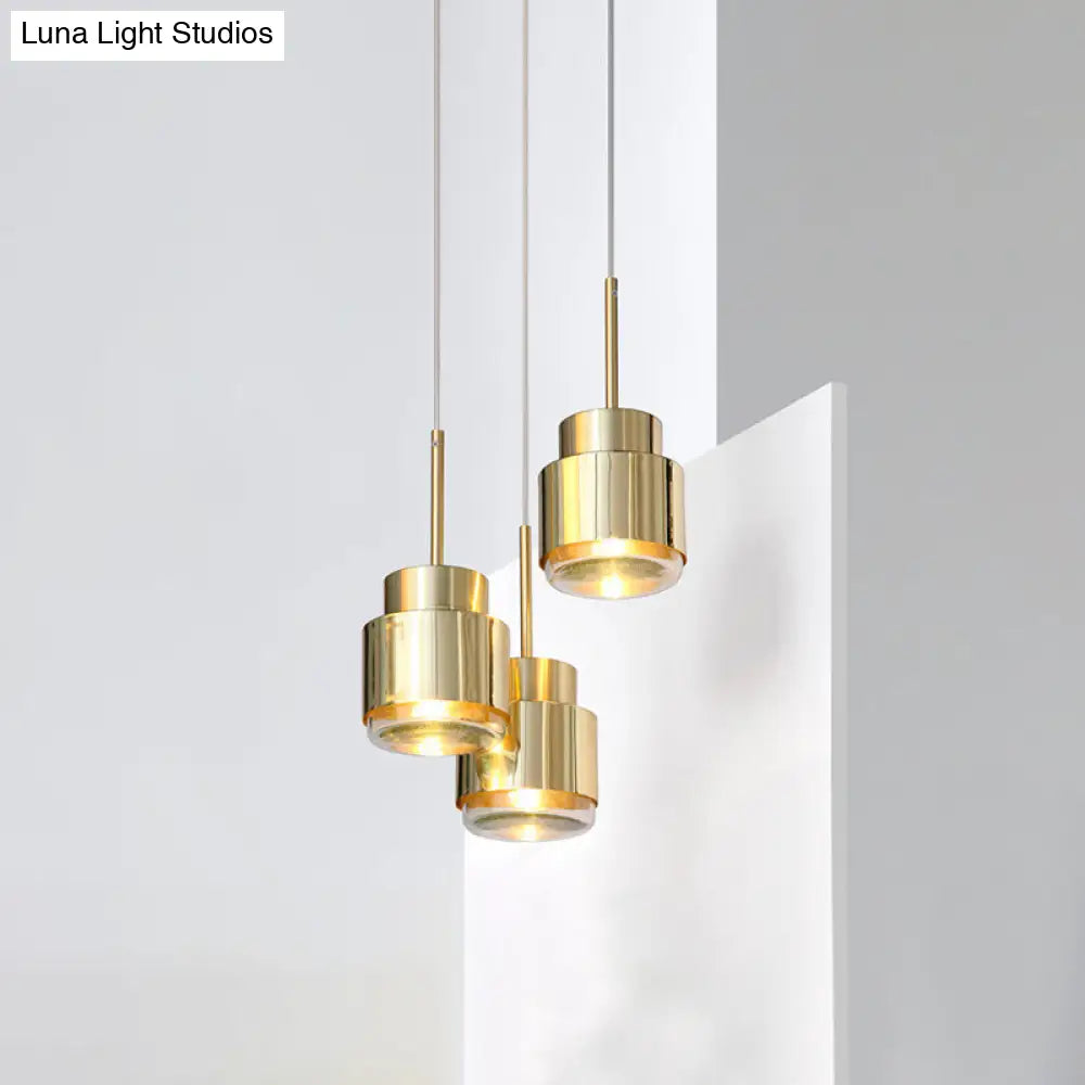 Brass Nordic Grenade Drop Lamp With Metal Shade - Stylish Suspension Lighting Fixture