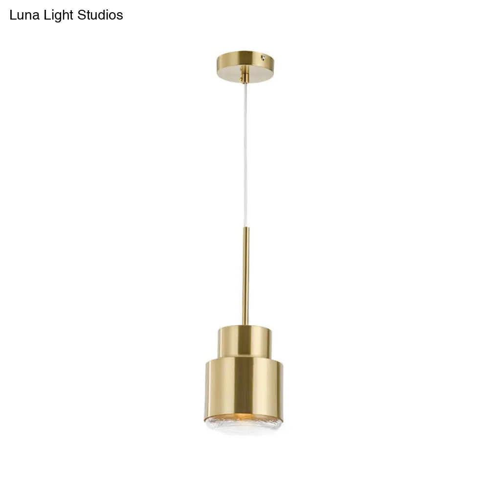 Brass Nordic Grenade Drop Lamp With Metal Shade - Stylish Suspension Lighting Fixture