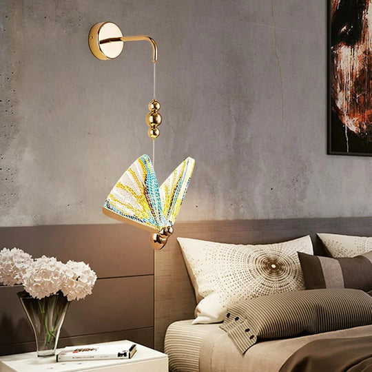 Nordic Butterfly Led Wall Light for Bedroom