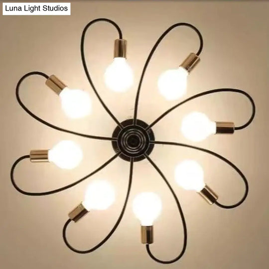 Nordic Chandelier Creative Industrial Style Modern Simple Personality Living Room Lamp Bedroom